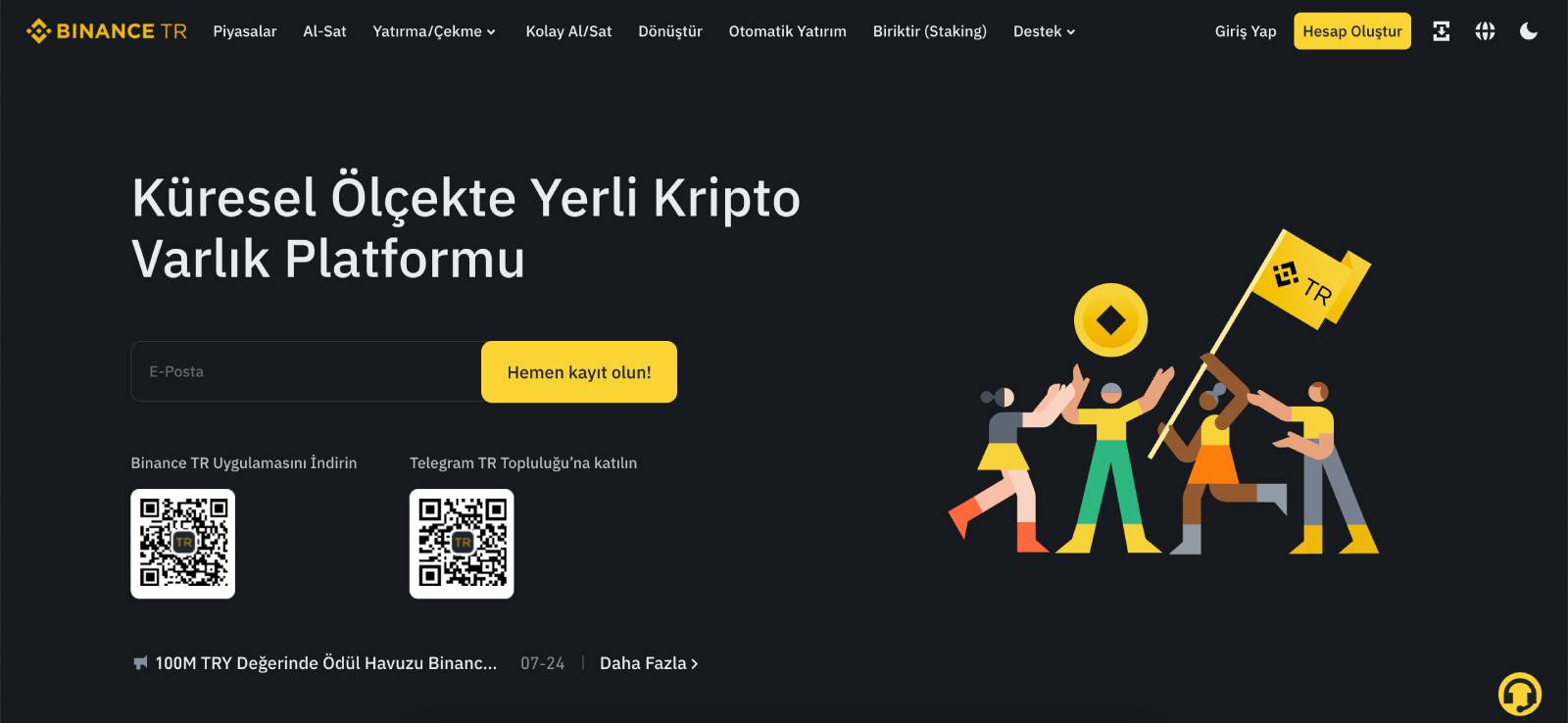 Binance TR Anasayfa