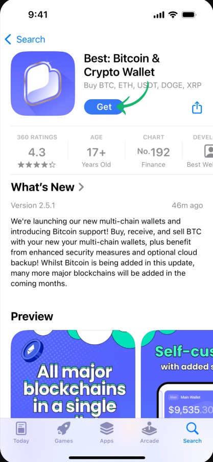 Best Wallet uygulamasını indirin
