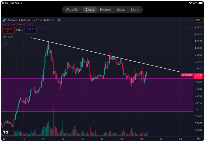 Cardano Fiyatı 0,90 Dolar Bölgesinde Tutunmaya Çalışıyor