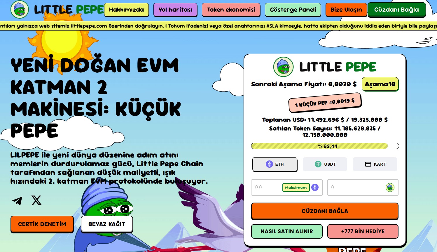 Layer2 Teknoloji ile Eğlence Odaklı Little Pepe Token Projesi Analizi
