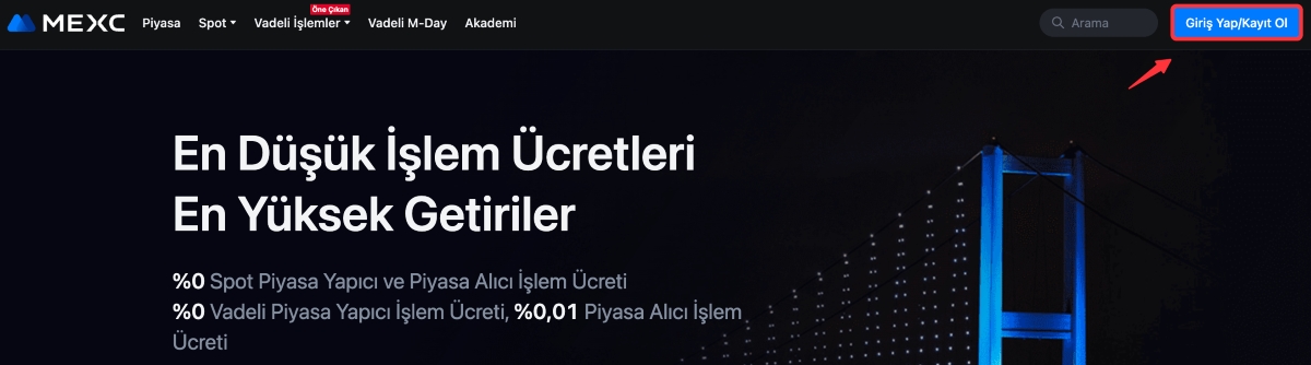 mexc borsası kayıt olma