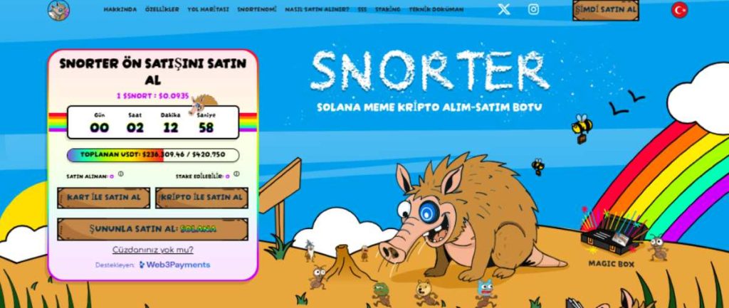 Snorter Token (SNORT): Telegram Tabanlı Alım-Satım Botuyla Güçlenen Yeni Nesil Meme Coin