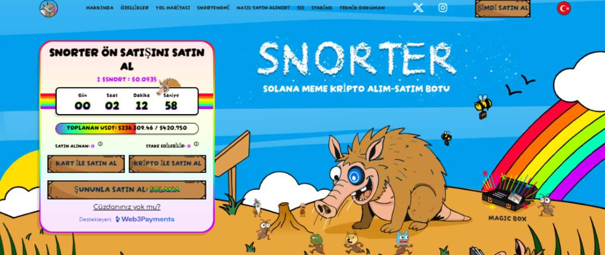Snorter Bot (SNORT) – Telegram’dan Kripto İşlemleri