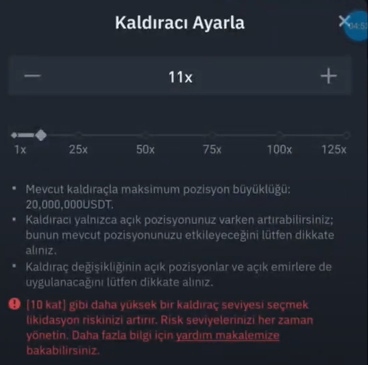 Kaldıraç oranı nasıl ayarlanır