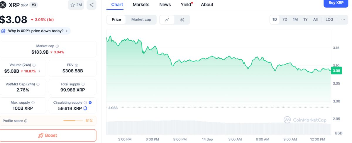 XRP fiyat tahmini
