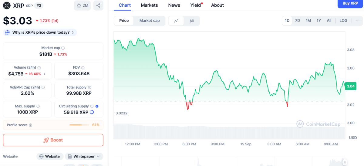 XRP fiyat analizi