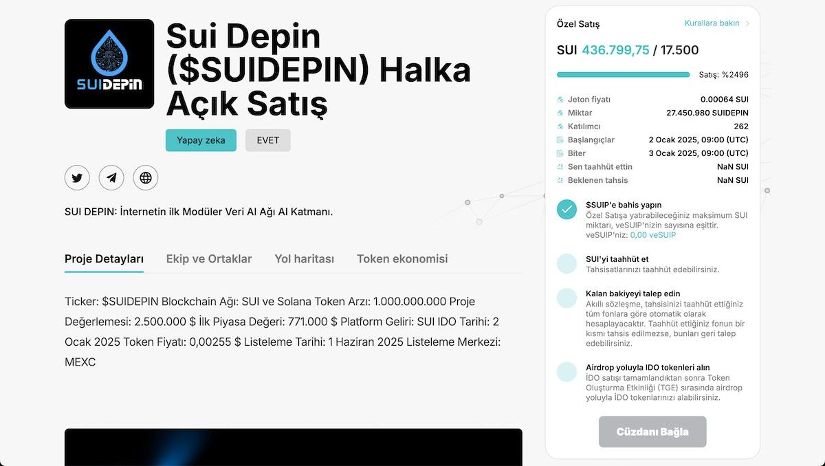 Sui DePIN ($SUIDEPIN) Ape Terminal