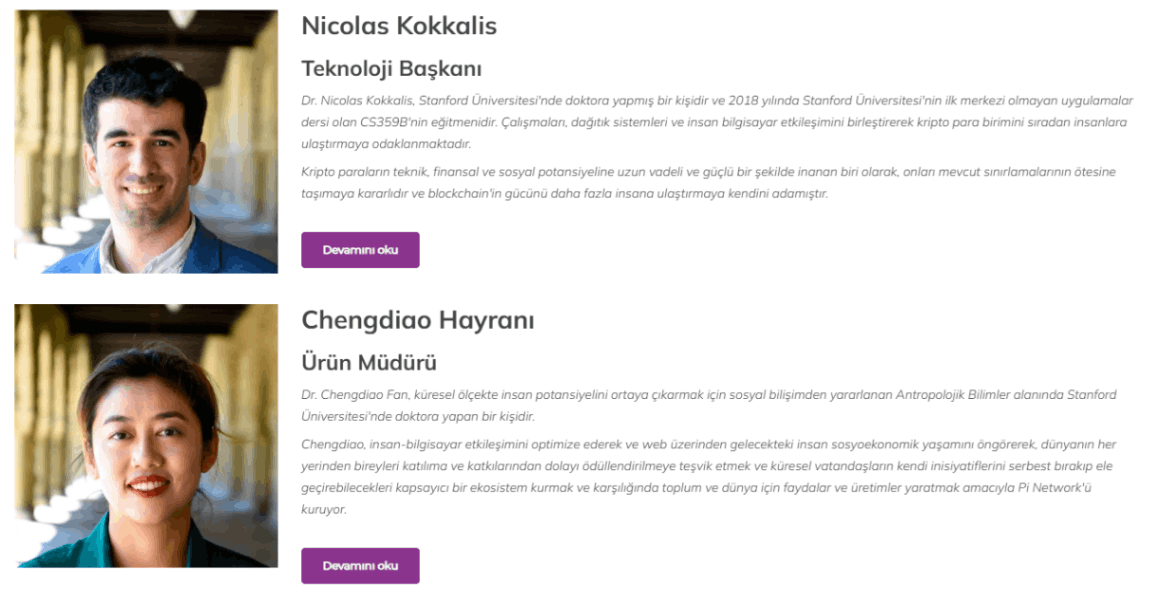 Pi network kurucu ekip