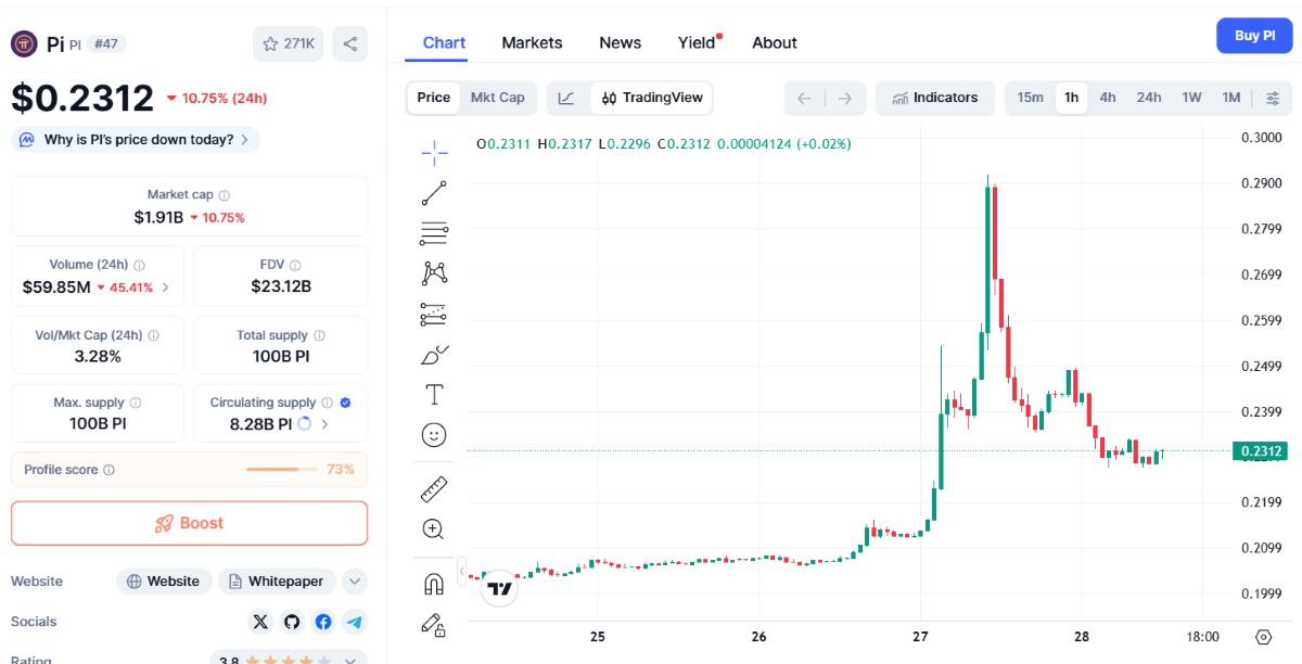 Pi Coin Fiyat Hareketi