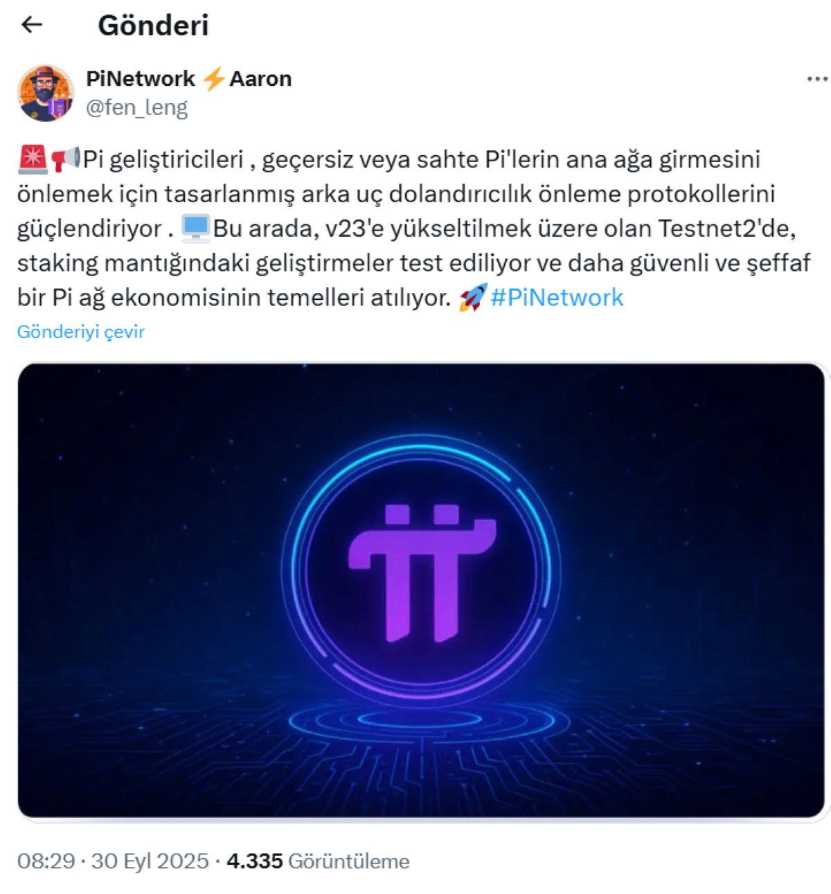 Pi Coin Gelişmiş sistem