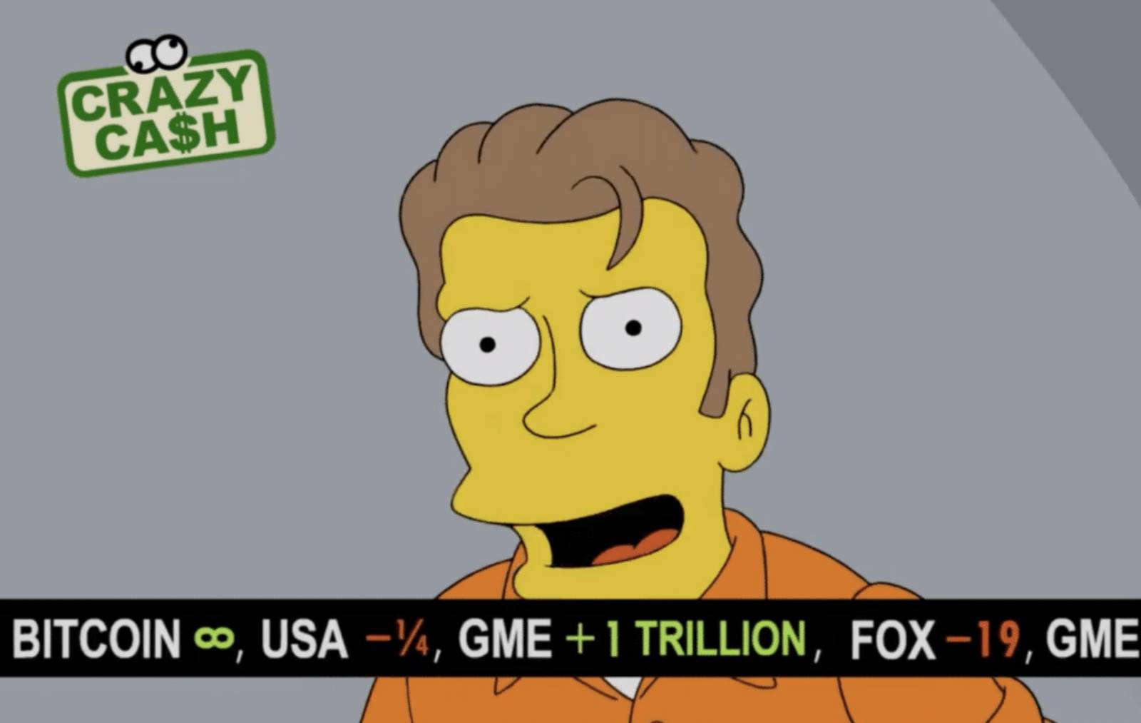 Simpsonlar Bitcoin GME