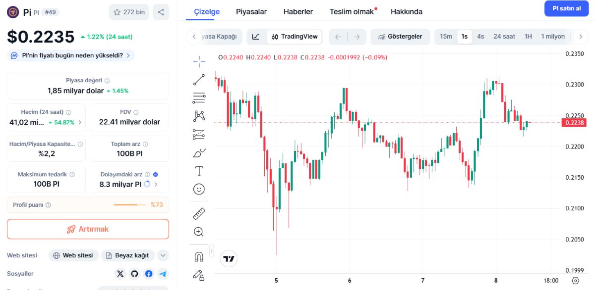 Pi Coin fiyat hareketi