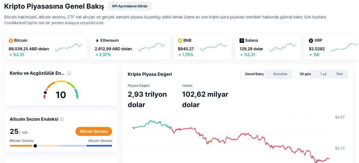 Kripto Piyasası Genel Bakış