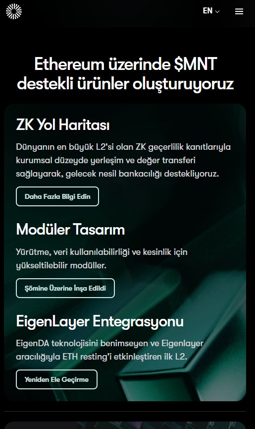 Mantle Network layer 2 katmanı