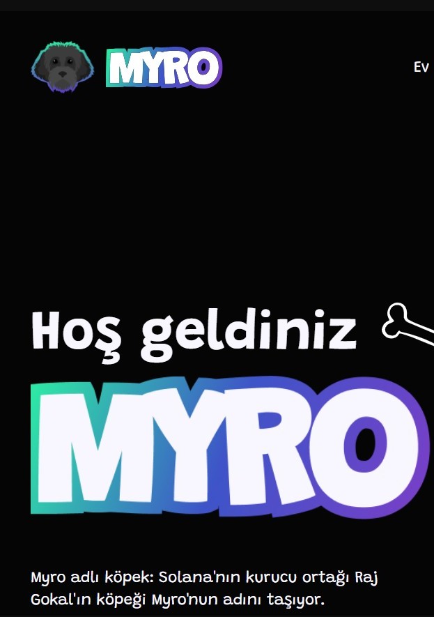 Myro – Solana Kurucusunun Köpeğinden İlham Alan Sevimli Meme Coin