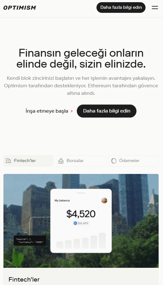 Optimism, lider Layer 2 projeleri arasında