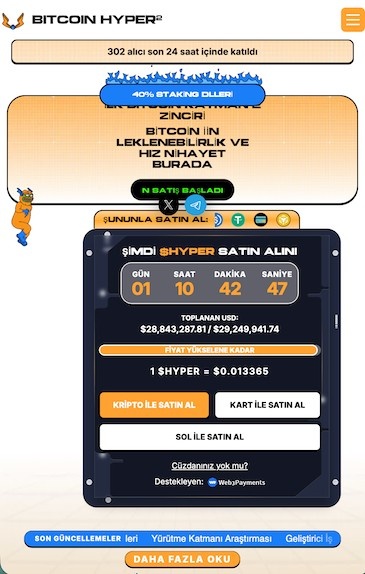 Zengin edecek coinler - Bitcoin Hyper