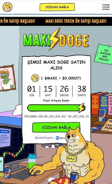 Zengin edecek coinler - Maxi Doge