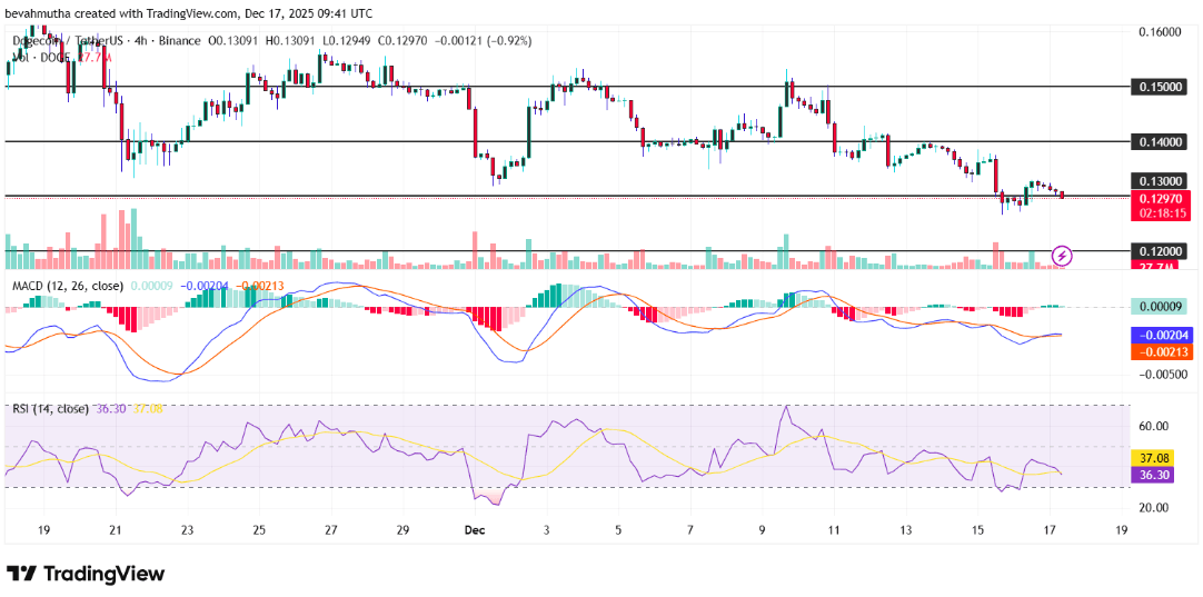 Dogecoin Fiyat Analizi: $0.13 Desteği ve $0.15 Direnci