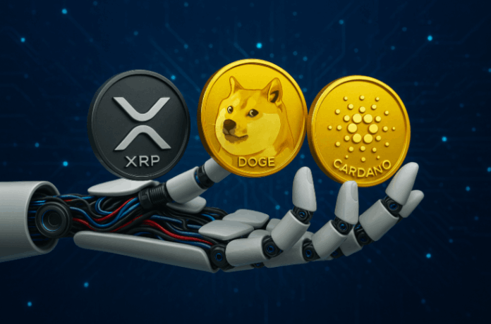 XRP, Dogecoin ve Cardano: Yapay Zekâ (AI) 2025 Sonu Fiyat Analizi