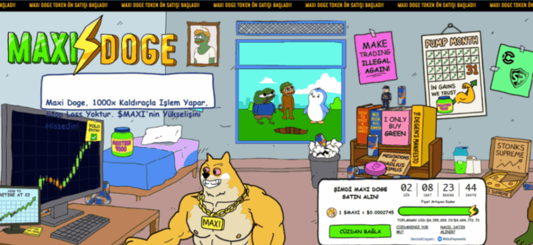Maxi Doge ($MAXI): Yeni ve Yüksek Risk–Yüksek Getiri Oyuncusu