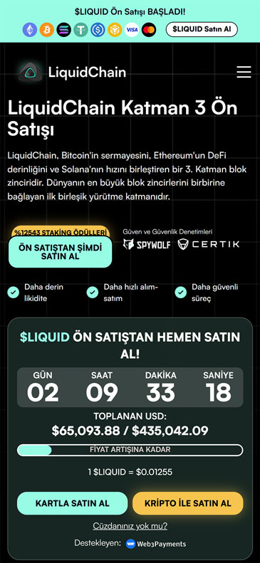 Liquidchain Layer 3, en çok artış beklenen coinler içerisinde