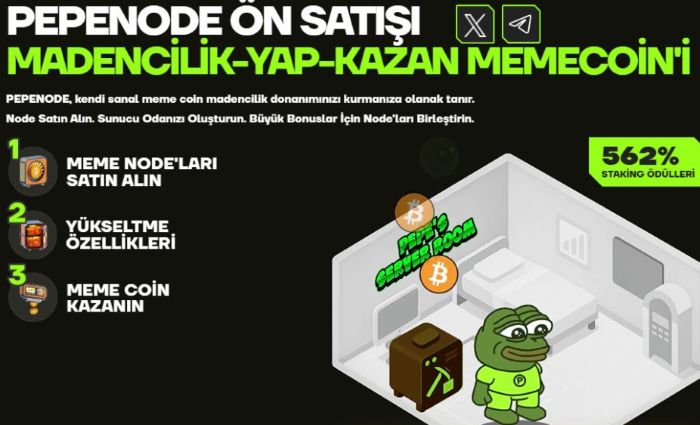 PepeNode ICO’nun Son 30 Gününe Girerken 2,3 Milyon Dolar Topladı – Mine-to-Earn Modeli 100x Beklentisini Gündeme Taşıyor