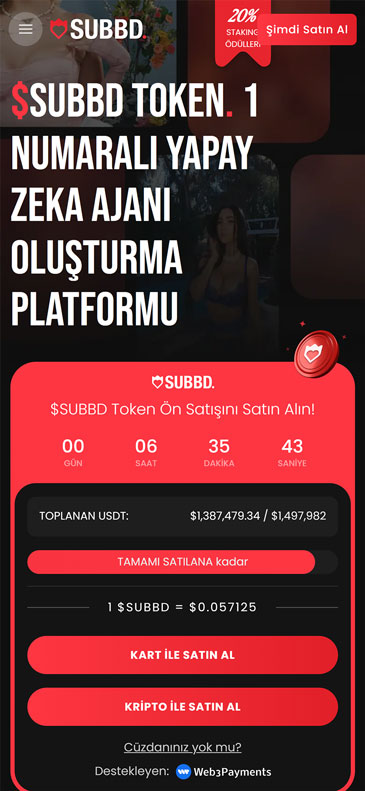 SUBBD token: yapay zeka tabanlı platform coini