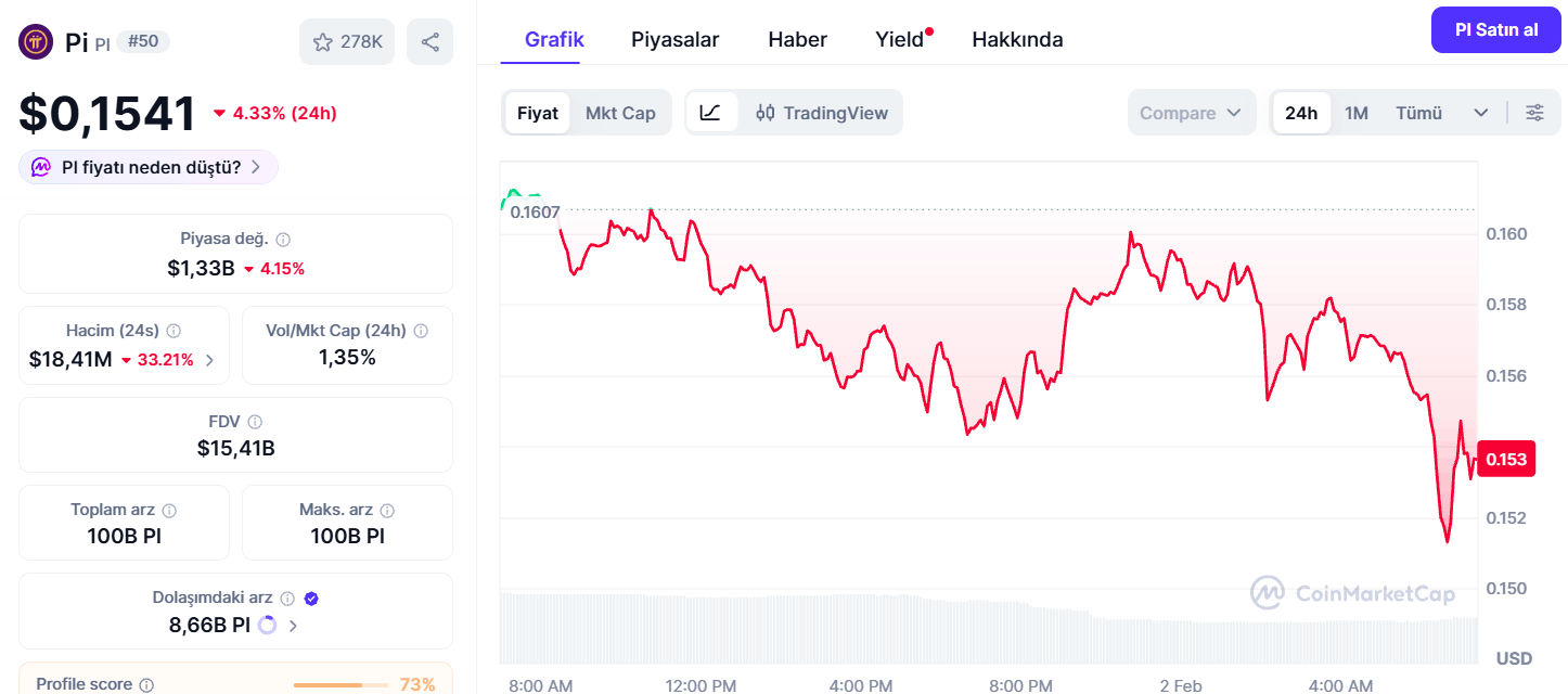 Bugün 1 Pi Coin Fiyatı Ne Kadar?