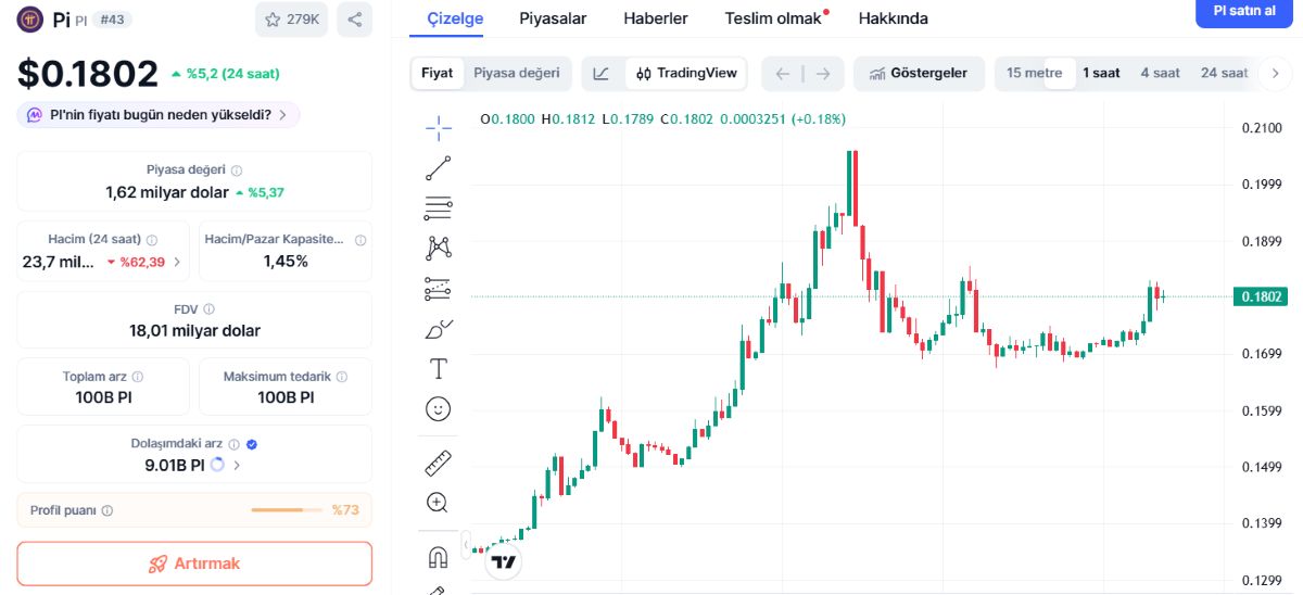 Pi Coin 17 şubat 2026 fiyatı