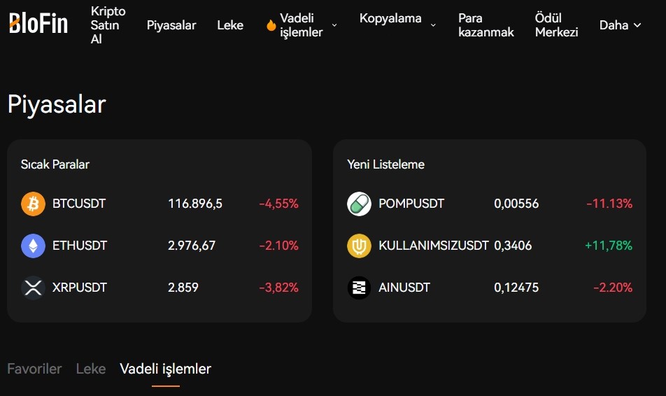 Derin Likidite Sunan Borsa