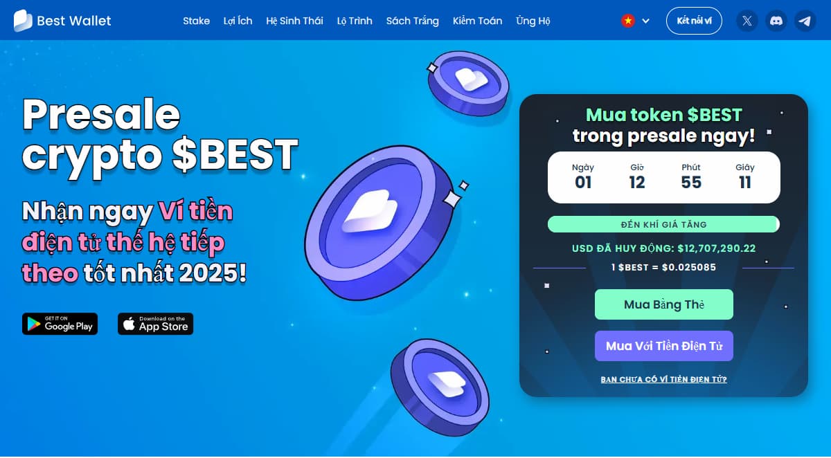 Best Wallet Token (BEST) – Truy cập sớm vào các ICO coin mới