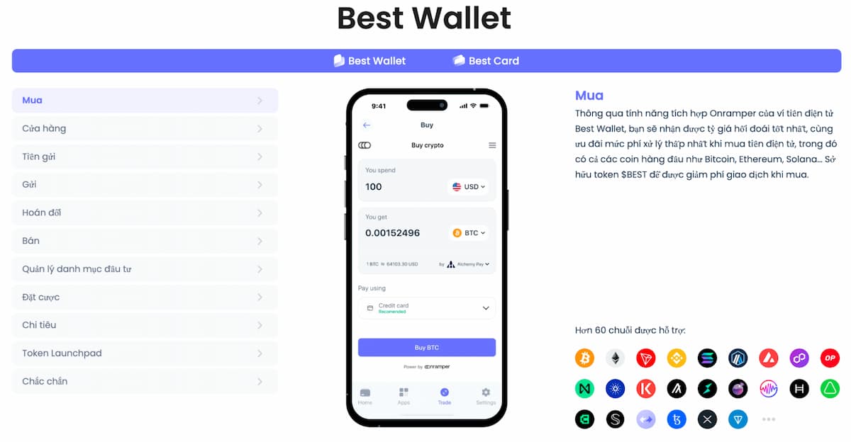 Ví tiền điện tử Best Wallet