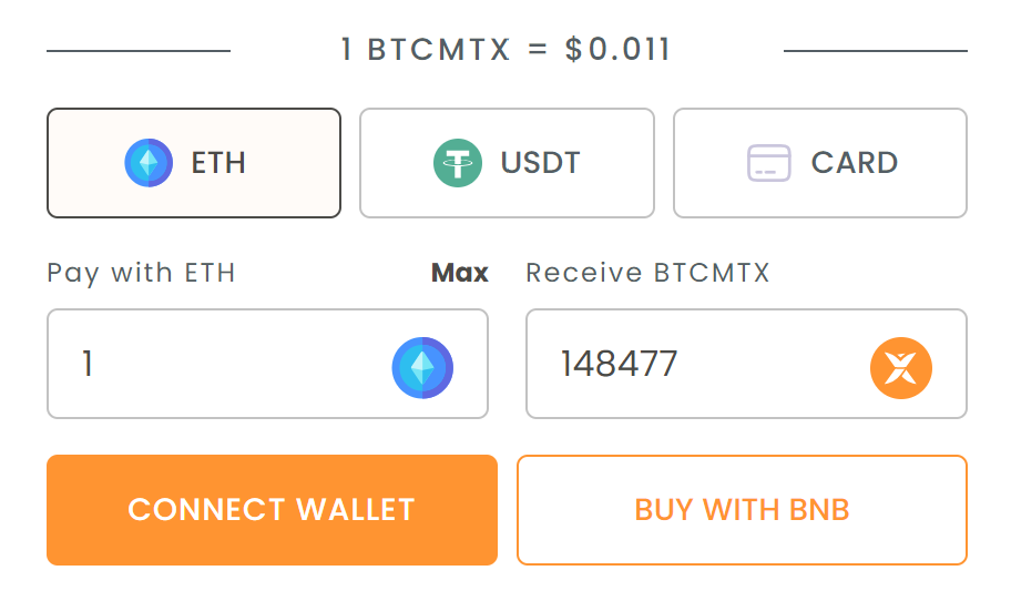 Buy Bitcoin Minetrix During Presale