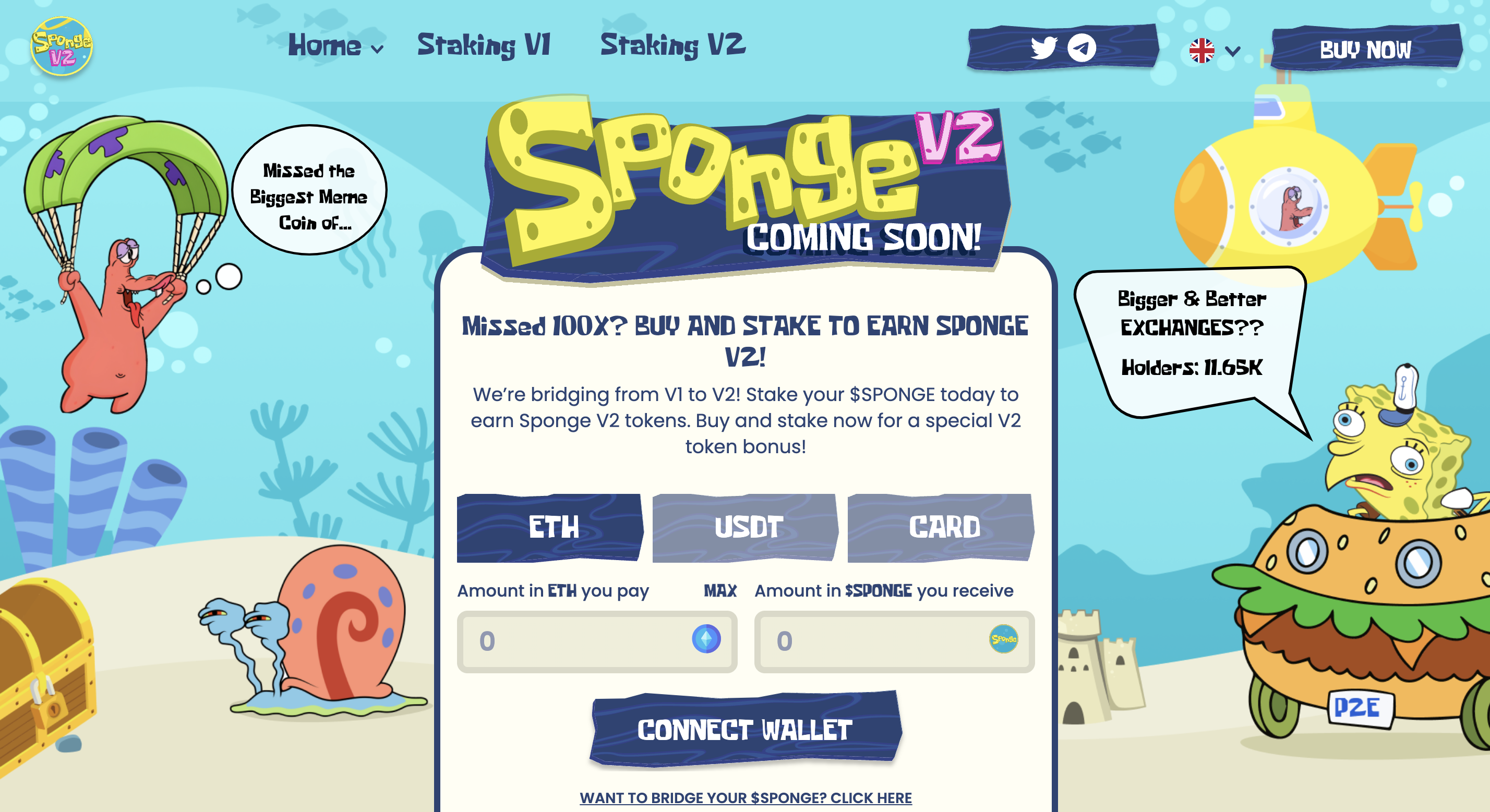 Sponge V2 Home Page