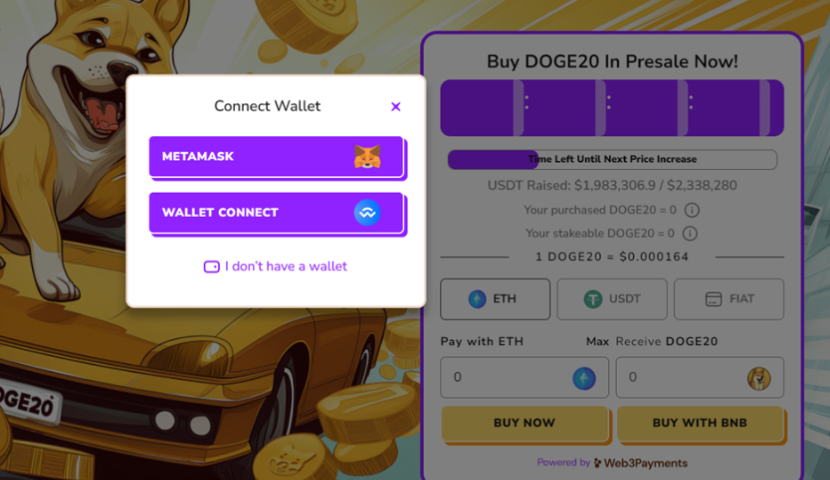 how to buy dogecoin20 form the presale