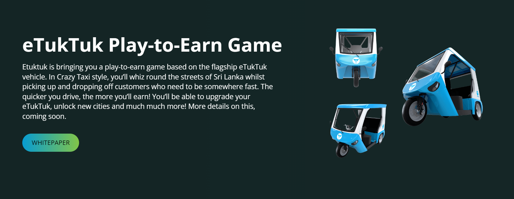 eTukTuk play-to-earn game