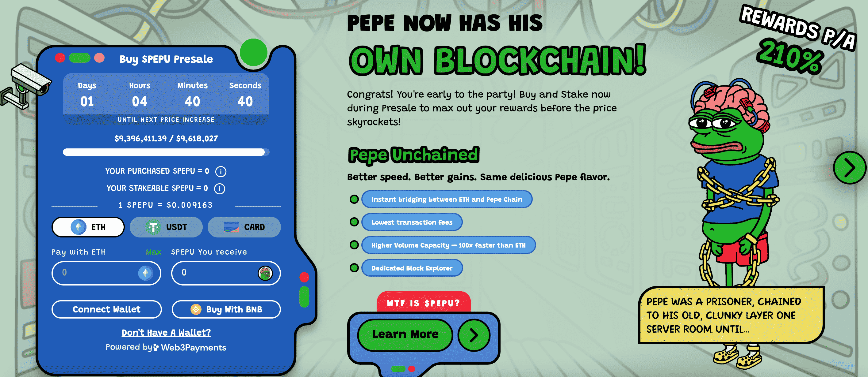 Pepe Unchained presale