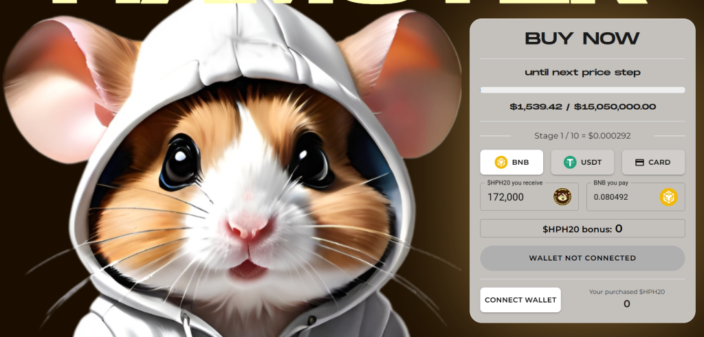 Happy Hamster presale page