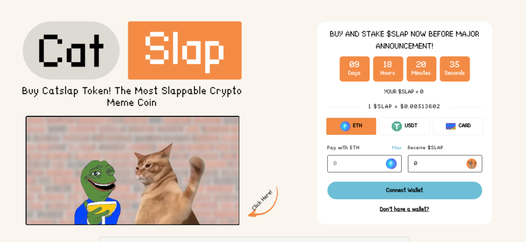 CatSlap token website ico