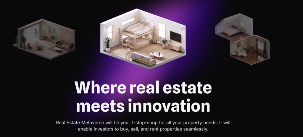 Real Estate Metaverse homepage