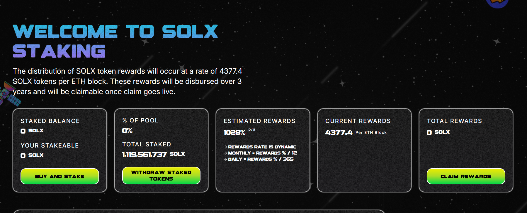 Solaxy stake pool