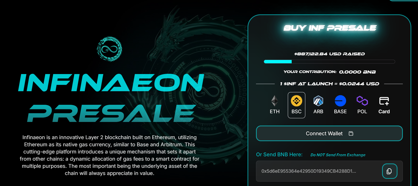 Infinaeon token presale