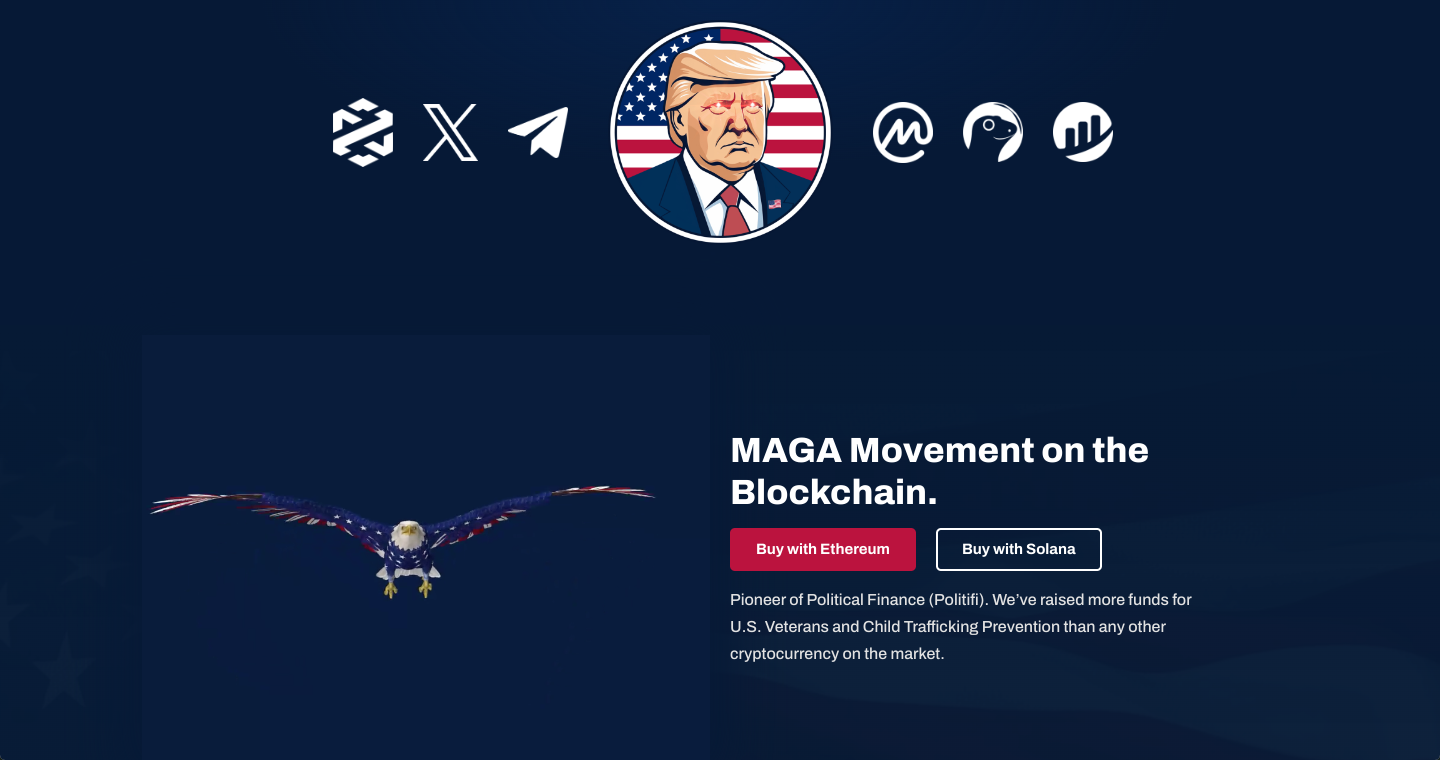 unofficial trump-linked token maga rises 470% in the past 7 days