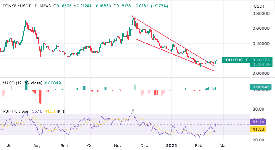 ponke rises by 48% as trading volumes explode