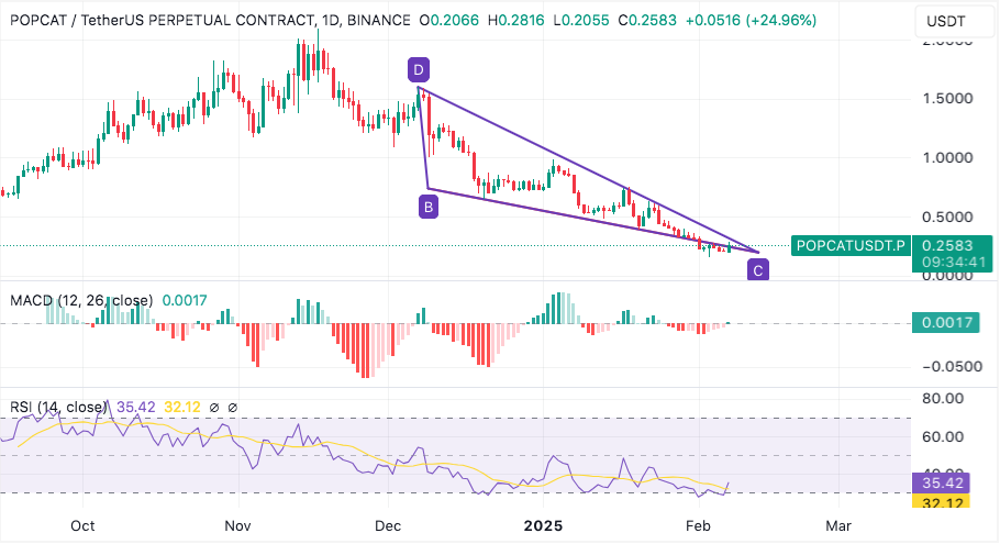 popcat seems poised to reverse its downtrend