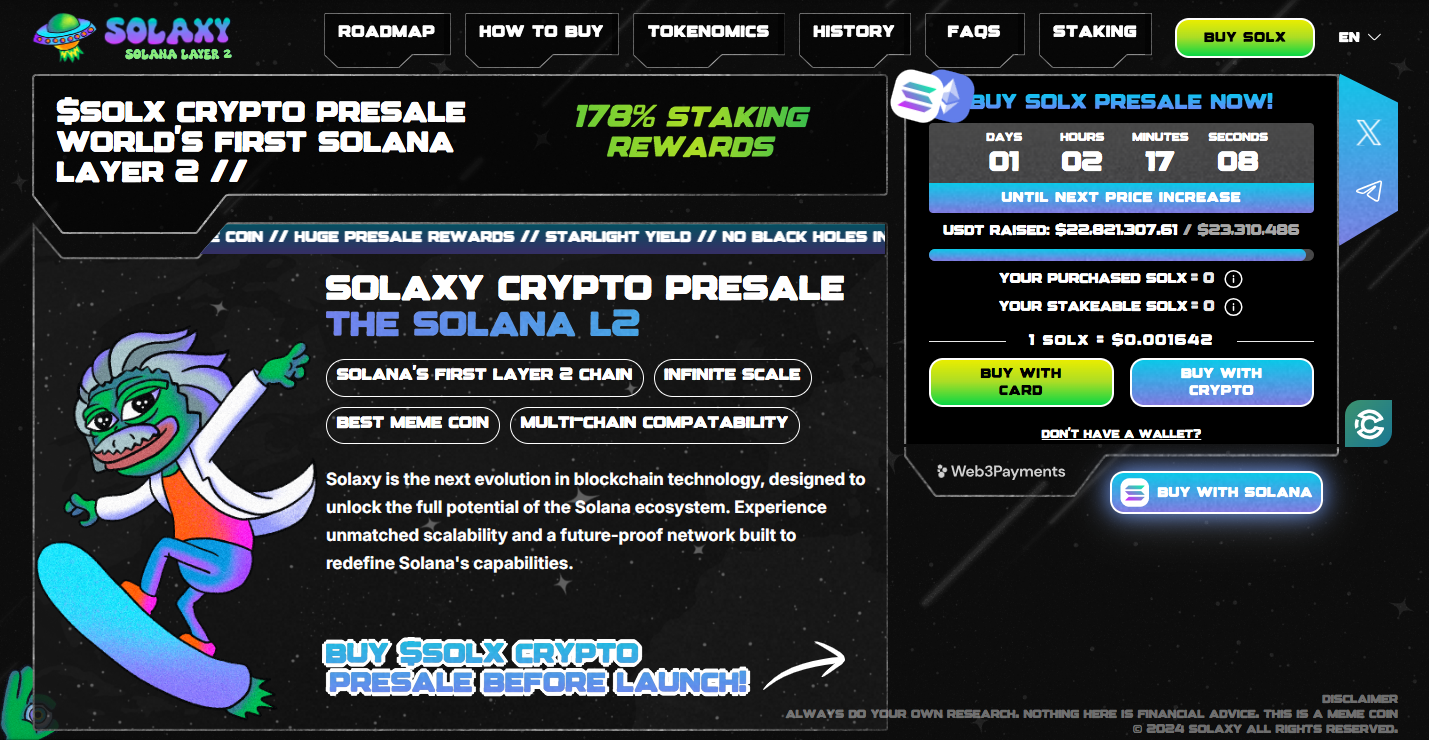 solaxy is 7 days away from the end of its presale