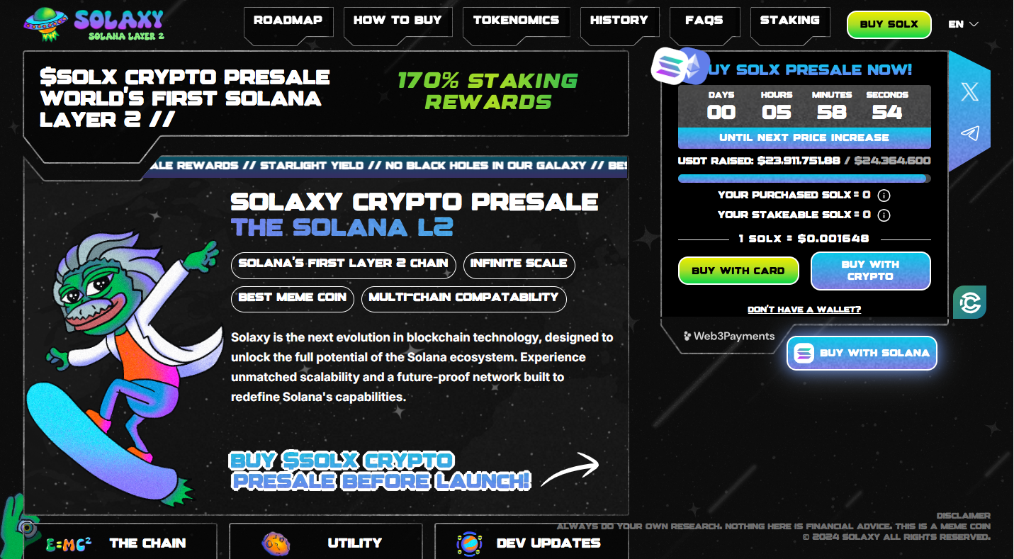 solaxy is a meme coin with a robust use case