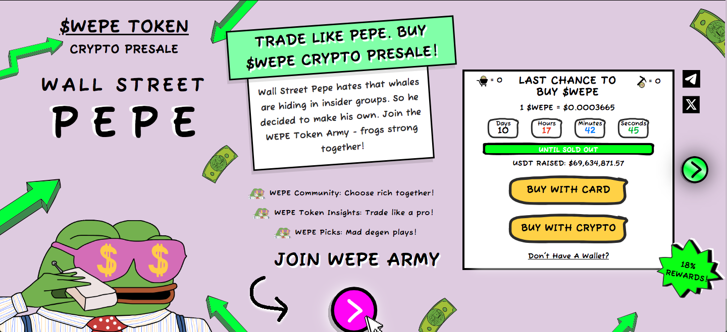 wall street pepe presale 2