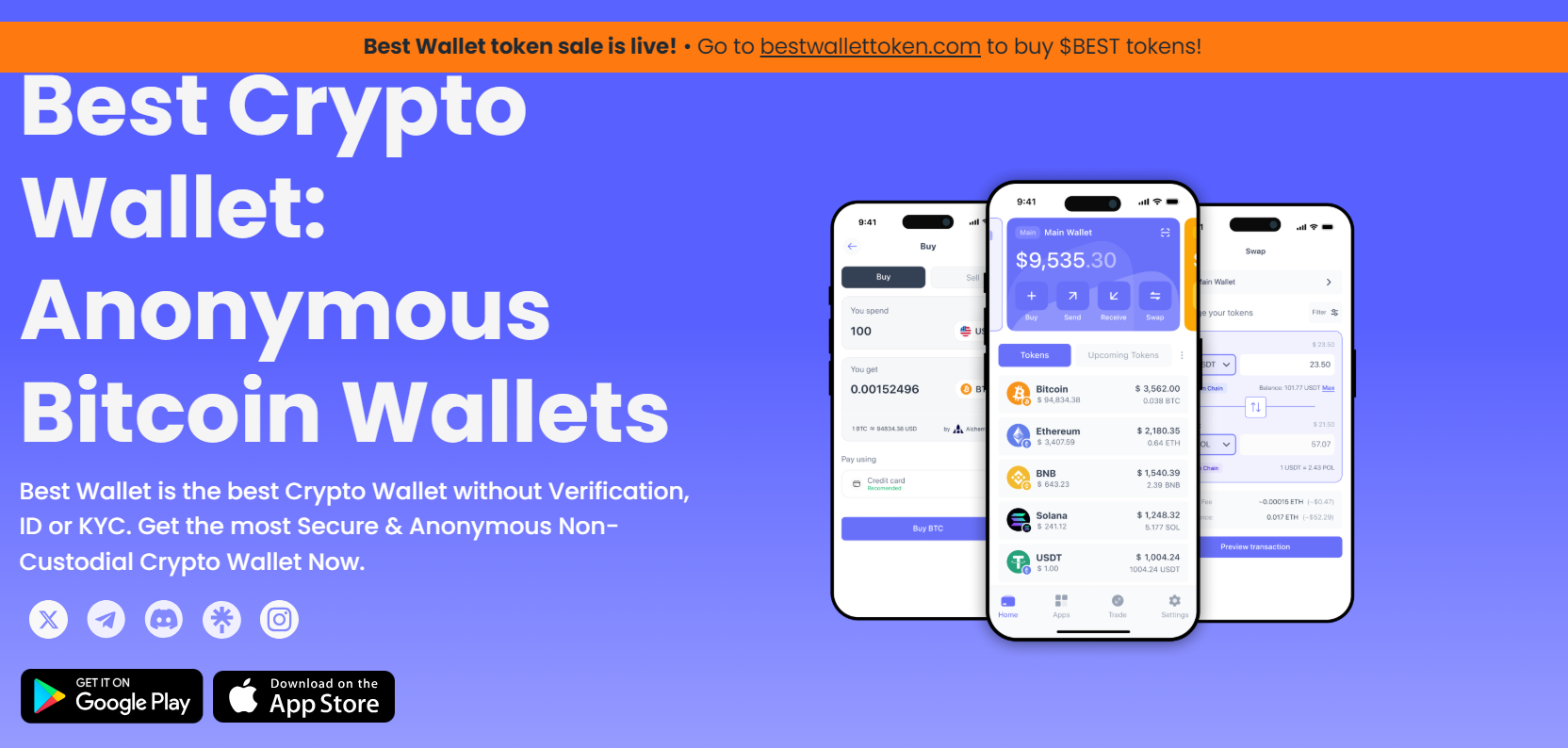 Best Wallet homepage